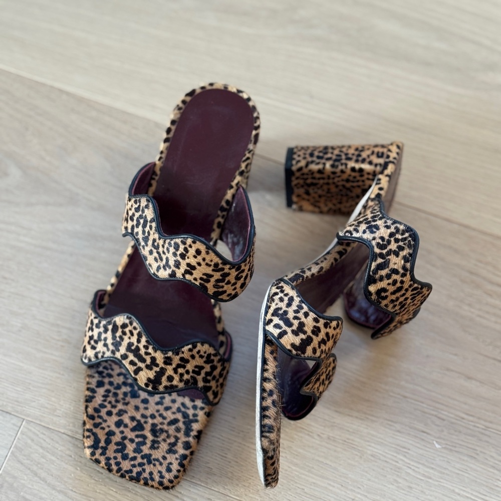 STAUD Leopard Print Sandals - Picture 2 of 5